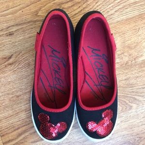 Disney platform slip on tennis shoes